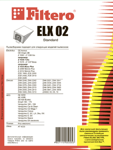 Мешки-пылесборники Filtero ELX 02 Standard, 5 шт, бумажные