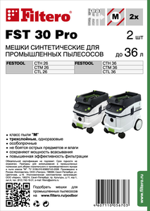 Filtero FST 30 Pro, 2 шт, мешки синтетические, сменные