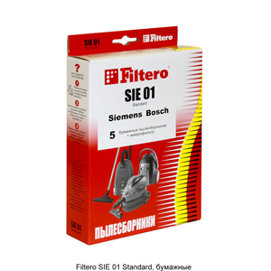 Мешки-пылесборники Filtero SIE 01 Standard, 5 шт, бумажные
