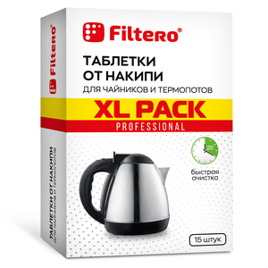 Таблетки от накипи Filtero для чайников и термопотов, XL Pack, арт. 609