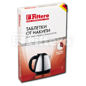 Таблетки от накипи Filtero для чайников и термопотов, арт. 604