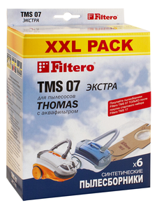 Мешки-пылесборники Filtero TMS 07 XXL Pack ЭКСТРА, 6 шт, синтетические