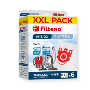 Мешки-пылесборники Filtero MIE 02 XXL Pack ЭКСТРА, 6 шт., синтетические