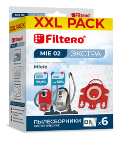 Мешки-пылесборники Filtero MIE 02 XXL Pack ЭКСТРА, 6 шт., синтетические