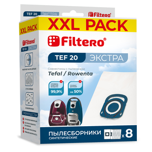 Мешки-пылесборники Filtero TEF 20 XXL Pack ЭКСТРА, 8 шт, синтетические