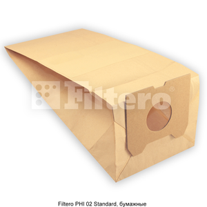 Мешки-пылесборники Filtero PHI 02 Standard, 4 шт, бумажные