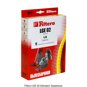 Мешки-пылесборники Filtero LGE 02 Standard, 5шт, бумажные