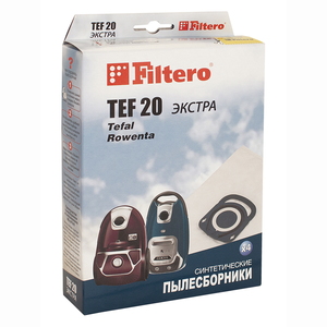 Мешки-пылесборники Filtero TEF 20 ЭКСТРА, 4 шт, синтетические